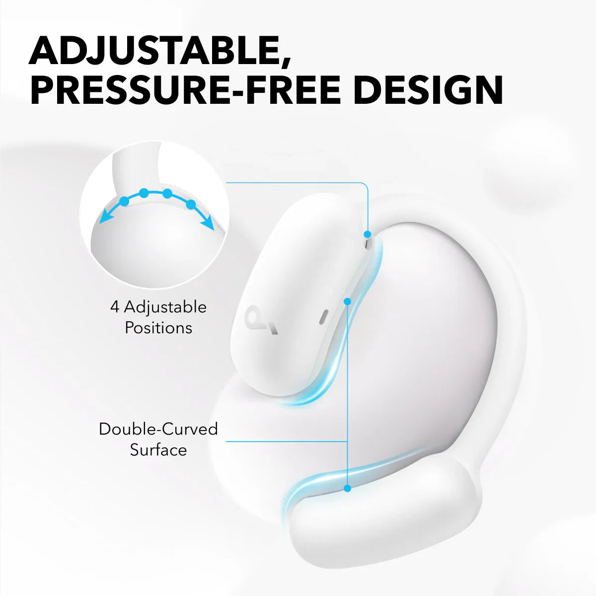 Anker Soundcore AeroFit 2 Open-Ear Earbuds  White